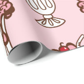 Retro Ice Creme Soda Wrapping Paper Geschenkpapier (Rolleneckpunkt)