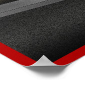 Retro Ice Creme Standplakat Poster (Ecke)