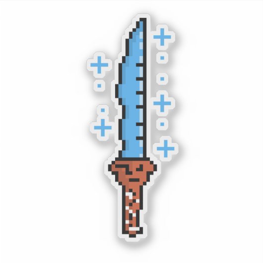Retro Ice Dagger Aufkleber (Vorderseite)
