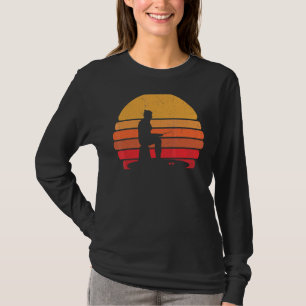 Retro Ice Fischen Vintager See Fischen T-Shirt