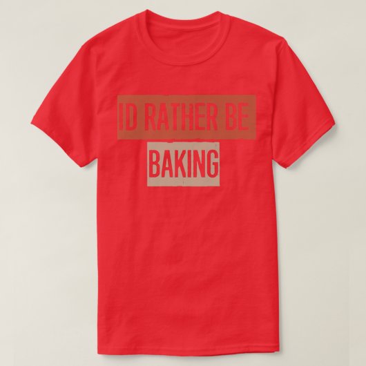 Retro, ich bäche lieber lustig T-Shirt (Design vorne)