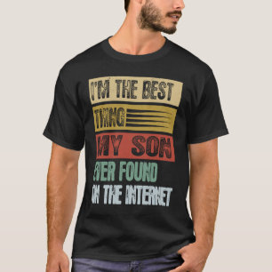 Retro Ich bin das Beste, was mein Sohn je gefunden T-Shirt