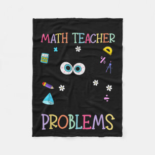 Retro Ich Bin Ein Mathelehrer Natürlich Habe Ich P Fleecedecke