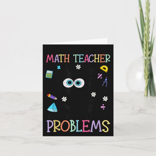 Retro Ich Bin Ein Mathelehrer Natürlich Habe Ich P Karte (Vorderseite)