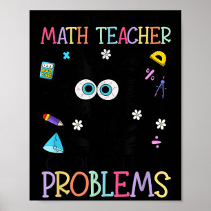 Retro Ich Bin Ein Mathelehrer Natürlich Habe Ich P Poster