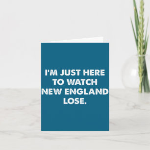 Retro ich bin hier, um New England lustig verliere Karte