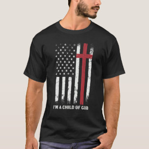 Retro Ich bin Kind der Bibel Verse American Flag C T-Shirt