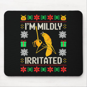 Retro Ich bin leicht genervt Marcus der Wurm Weihn Mousepad