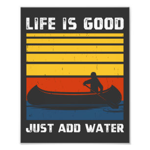 Retro Ich brauche eine gute Paddeltour Kayaking Ka Fotodruck