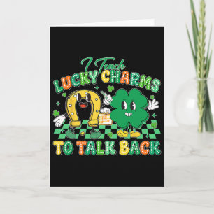 Retro Ich bringe Lucky Charms das Sprechen bei Ck Karte