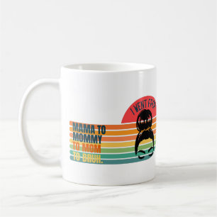 Retro Ich ging von Mama zu Mutti zu Mama zu Alter Kaffeetasse