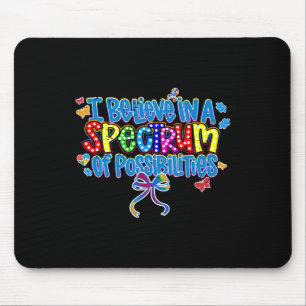 Retro Ich glaube an ein Spektrum von Möglichkeiten Mousepad