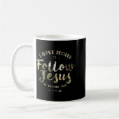 Retro Ich habe mich entschieden, Jesus zu folgen C Kaffeetasse (Links)