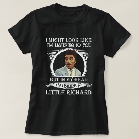 Retro Ich höre auf das kleine Richard Funny Gesche T-Shirt (Design vorne)