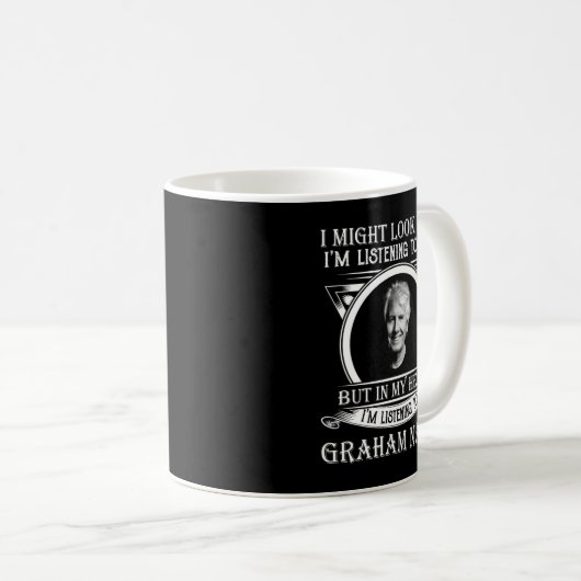 Retro Ich höre Graham Nash Funny Geschenk Kaffeetasse (VorderseiteRechts)
