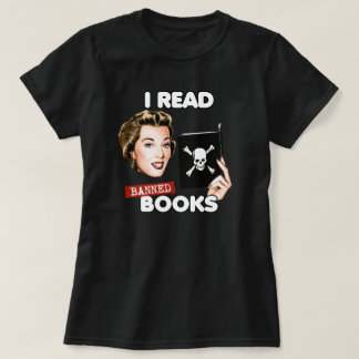 Retro Ich las verbotene Bücher T-Shirt