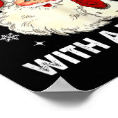 Retro Ich liebe einen Mann mit Bart Weihnachten Sa Poster (Ecke)