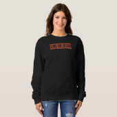 Retro Ich mag seinen Bart Sweatshirt (Vorne ganz)