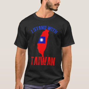Retro ich stehe hinter Taiwan Vintage Taiwan-Flagg T-Shirt