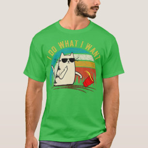 Retro ich tun, was ich gewollt Katze, Cat Daddy Ca T-Shirt