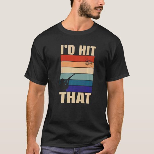 Retro, ich würde die Fallen schießen T-Shirt (Vorderseite)