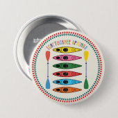 Retro Ichetucknee Springs Kayaking Button (Vorne & Hinten)