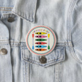 Retro Ichetucknee Springs Kayaking Button (Beispiel)