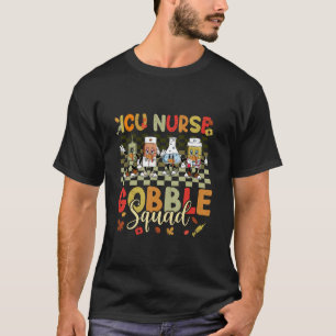 Retro ICU Nurse Gobble Squad Erntedank Türkei T T-Shirt