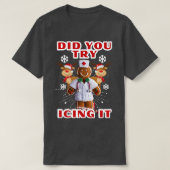 Retro ICU Nurse Weihnachtsgingerbrot Haben Sie ver T-Shirt (Design vorne)