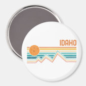 Retro Idaho Boise Nampa Souvenir Vintagen Außenber Magnet (Vorderseite/Rückseite)