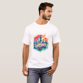 Retro Idaho Map T-Shirts – Vintage usa map (Vorne ganz)