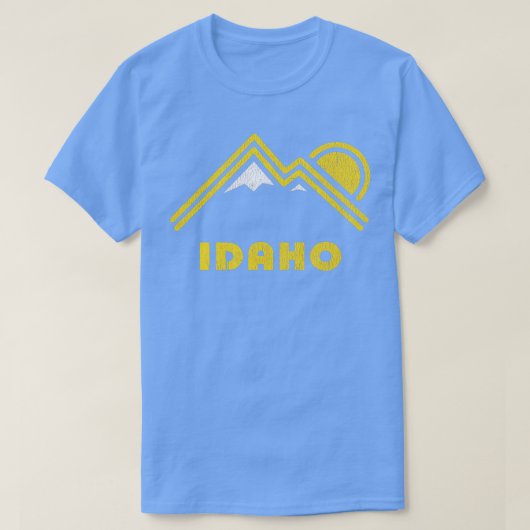 Retro Idaho Vintages Gebirgsdesign T-Shirt (Design vorne)