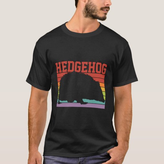 Retro-Igel T-Shirt (Vorderseite)