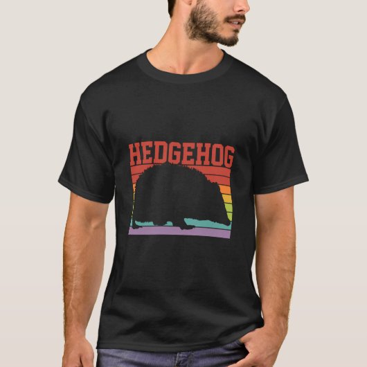 Retro Igel T-Shirt (Vorderseite)