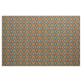 Retro Ikat Green Orange Gold Muster Stoff (Yard (91,4 cm))