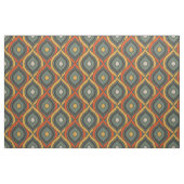 Retro Ikat Green Orange Gold Muster Stoff (Fat Quarter (45,7 x 55,9 cm))