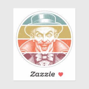 Retro Illusionist für Lichtelemente Aufkleber