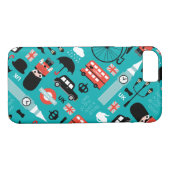 Retro Illustration der London-Reiseikone Case-Mate iPhone Hülle (Rückseite (Horizontal))