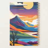 Retro illustrierte Berge 2024 Planer (Rückseite)