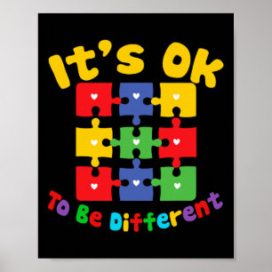 Retro im April tragen wir blaue Puzzle Autismus Aw Poster