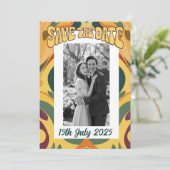 Retro im Groovstil 70er der sechziger Jahre Ankündigung (Stehend Vorderseite)