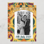 Retro im Groovstil 70er der sechziger Jahre Ankündigung (Vorne/Hinten)