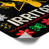 Retro I'm Mildly Irritated Marcus The Worm Christm Poster (Ecke)