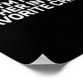 Retro I'm My Mother In Law's Favorite Child Parent Poster (Ecke)