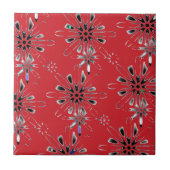 Retro im Rot Fliese (Vorderseite)