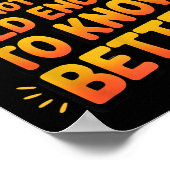 Retro I'm Still Not Old Enough To Know Better Vint Poster (Ecke)