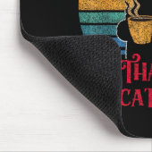 Retro I'm That Crazy Cat Lady Cat Lover Quote Funn Mousepad (Ecke)