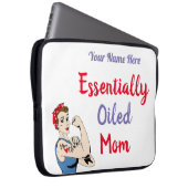 Retro im Wesentlichen ölverschmierte Mama Laptopschutzhülle (Vorne Rechts)