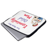 Retro im Wesentlichen ölverschmierte Mama Laptopschutzhülle (Vorne Knopf)