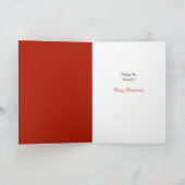 Retro Image Santa Painting Dollhouse Weihnachten (Innenseite)